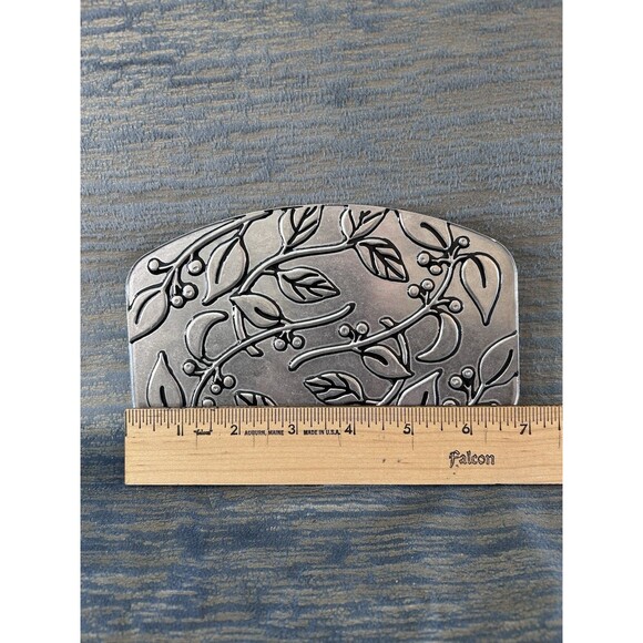VTG Wilton Armetale Botanica Leaf Pattern Pewter Trivet USA Made Collectible - Picture 2 of 7
